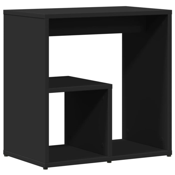 Tables d'appoint 2 pcs noir 50x30x50 cm bois d’ingénierie – Image 3