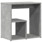 Tables d'appoint 2 pcs gris béton 50x30x50 cm bois d'ingénierie – Image 3