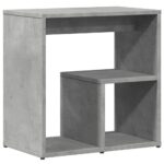 Tables d'appoint 2 pcs gris béton 50x30x50 cm bois d'ingénierie – Image 6