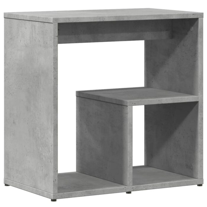 Tables d'appoint 2 pcs gris béton 50x30x50 cm bois d'ingénierie – Image 6