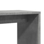 Tables d'appoint 2 pcs gris béton 50x30x50 cm bois d'ingénierie – Image 7