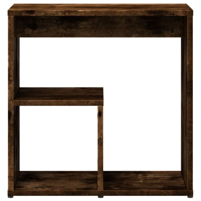 Tables d'appoint 2 pcs chêne fumé 50x30x50 cm bois d'ingénierie – Image 4