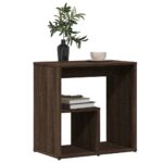 Tables d'appoint 2 pcs chêne marron 50x30x50 cm bois ingénierie – Image 2