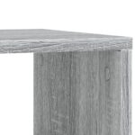 Table d'appoint avec roues sonoma gris bois d'ingénierie – Image 6