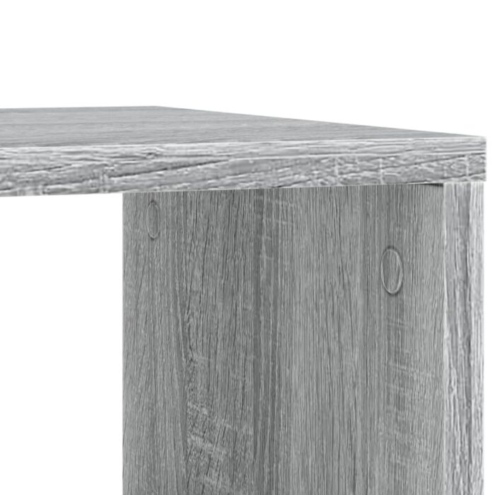 Table d'appoint avec roues sonoma gris bois d'ingénierie – Image 6