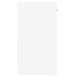 Tables de chevet 2 pcs blanc 35x34x65 cm bois d'ingénierie – Image 5