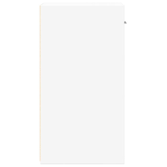 Tables de chevet 2 pcs blanc 35x34x65 cm bois d'ingénierie – Image 5