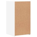 Tables de chevet 2 pcs blanc 35x34x65 cm bois d'ingénierie – Image 6