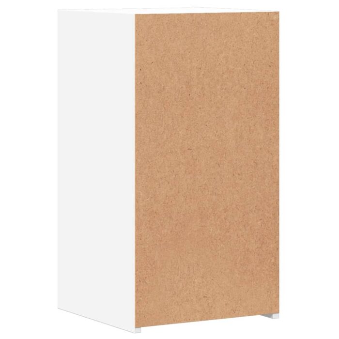 Tables de chevet 2 pcs blanc 35x34x65 cm bois d'ingénierie – Image 6