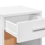 Tables de chevet 2 pcs blanc 35x34x65 cm bois d'ingénierie – Image 7