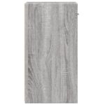 Table de chevet sonoma gris 35x34x65 cm bois d'ingénierie – Image 4