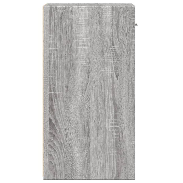 Table de chevet sonoma gris 35x34x65 cm bois d'ingénierie – Image 4