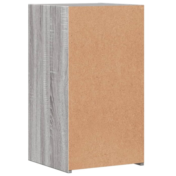 Table de chevet sonoma gris 35x34x65 cm bois d'ingénierie – Image 5