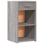 Tables de chevet 2 pcs sonoma gris 35x34x65cm bois d'ingénierie – Image 2