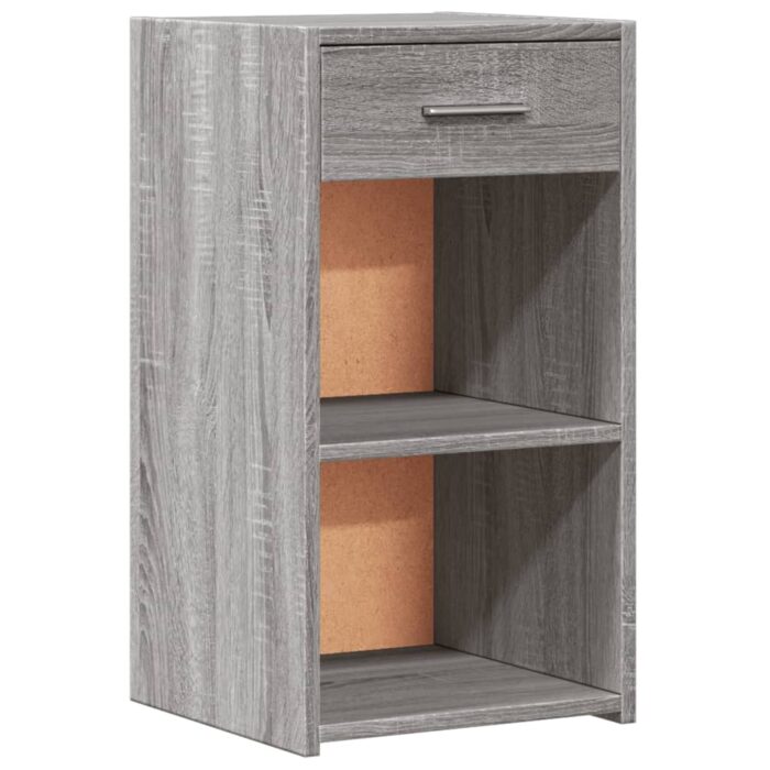 Tables de chevet 2 pcs sonoma gris 35x34x65cm bois d'ingénierie – Image 2