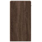 Table de chevet chêne marron 35x34x65 cm bois d'ingénierie – Image 4