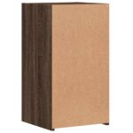 Table de chevet chêne marron 35x34x65 cm bois d'ingénierie – Image 5