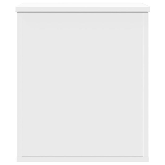 Boîte de rangement blanc 40x42x46 cm bois d'ingénierie – Image 2