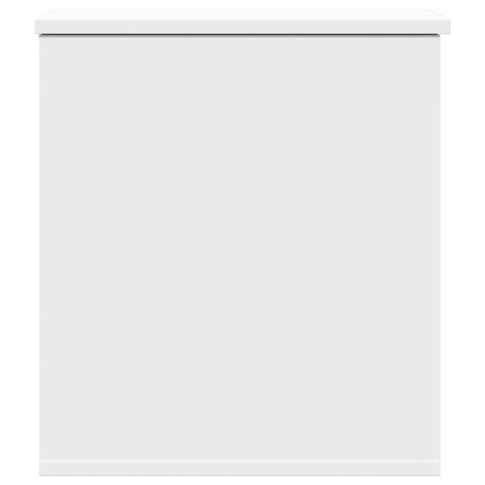 Boîte de rangement blanc 40x42x46 cm bois d'ingénierie – Image 3