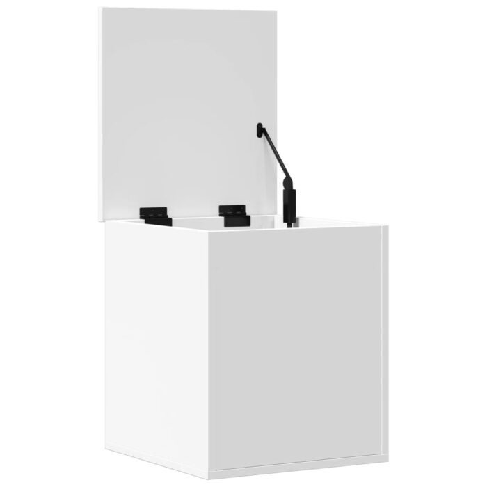 Boîte de rangement blanc 40x42x46 cm bois d'ingénierie – Image 5
