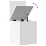 Boîte de rangement blanc 40x42x46 cm bois d'ingénierie – Image 6