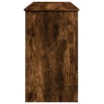 Coiffeuse avec miroir chêne fumé 100x45x76 cm – Image 4