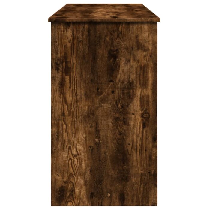 Coiffeuse avec miroir chêne fumé 100x45x76 cm – Image 4