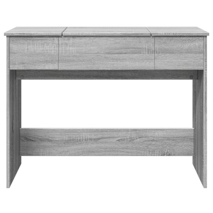 Coiffeuse avec miroir sonoma gris 100x45x76 cm – Image 3