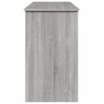 Coiffeuse avec miroir sonoma gris 100x45x76 cm – Image 4