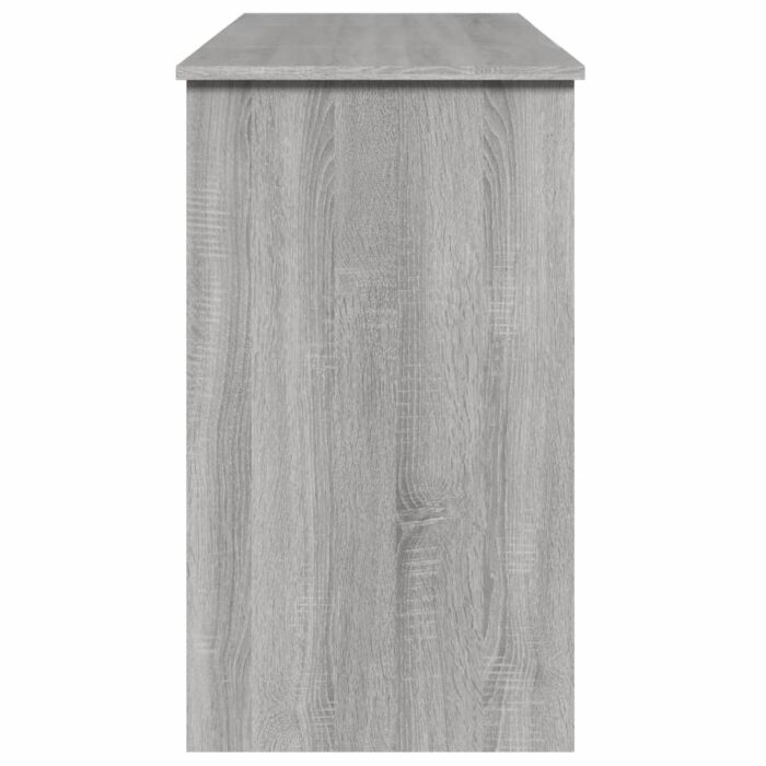 Coiffeuse avec miroir sonoma gris 100x45x76 cm – Image 4
