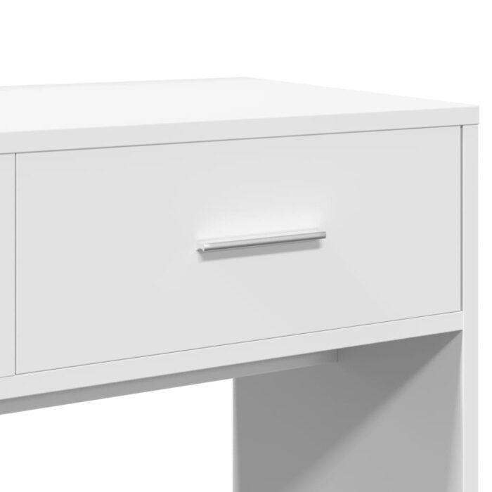 Coiffeuse avec miroir blanc 80x39x80 cm – Image 6