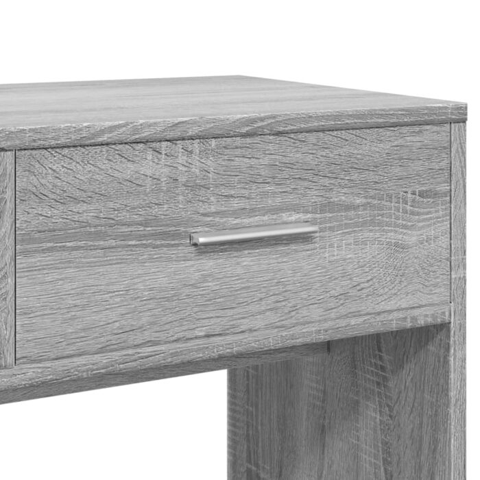 Coiffeuse avec miroir sonoma gris 80x39x80 cm – Image 6