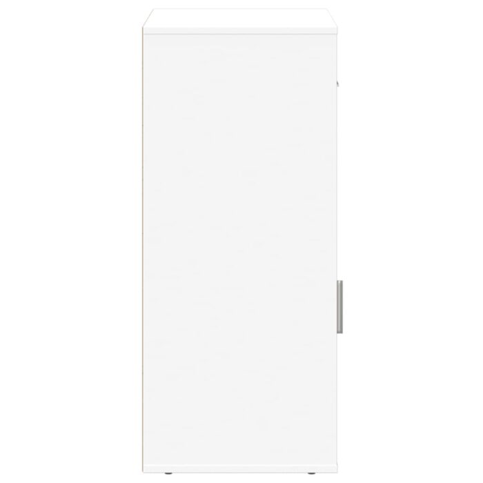 Armoire de rangement blanc 56,5x39x90 cm bois d'ingénierie – Image 4
