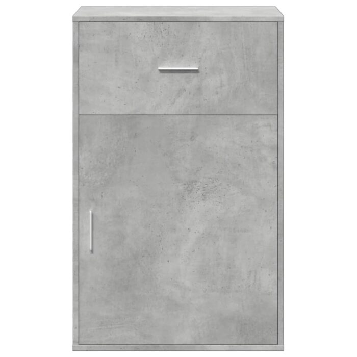 Armoire de rangement gris béton 56,5x39x90 cm bois d'ingénierie – Image 3