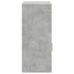 Armoire de rangement gris béton 56,5x39x90 cm bois d'ingénierie – Image 4