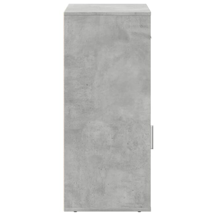 Armoire de rangement gris béton 56,5x39x90 cm bois d'ingénierie – Image 4