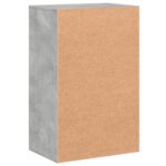 Armoire de rangement gris béton 56,5x39x90 cm bois d'ingénierie – Image 5