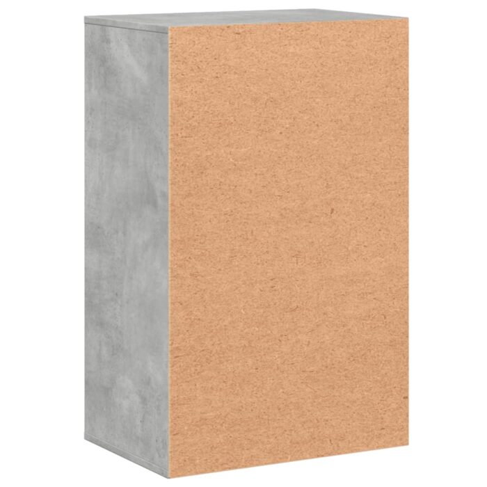 Armoire de rangement gris béton 56,5x39x90 cm bois d'ingénierie – Image 5