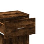 Armoire de rangement chêne fumé 56,5x39x90 cm bois d'ingénierie – Image 7