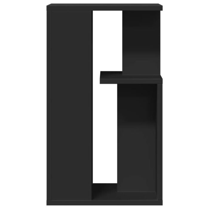 Table d'appoint noir 35x35x60 cm bois d'ingénierie – Image 3