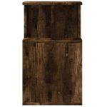 Table d'appoint chêne fumé 35x35x60 cm bois d'ingénierie – Image 4