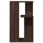 Table d'appoint chêne marron 35x35x60 cm bois d'ingénierie – Image 3