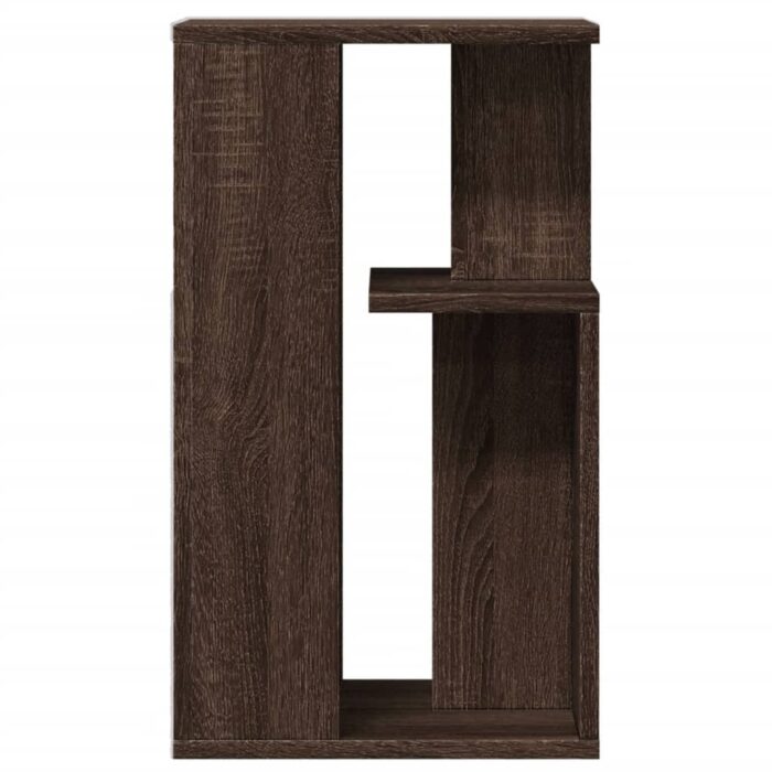 Table d'appoint chêne marron 35x35x60 cm bois d'ingénierie – Image 3