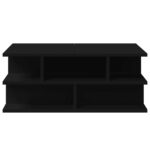 Table basse noir 70x70x29 cm bois d'ingénierie – Image 4