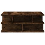 Table basse chêne fumé 70x70x29 cm bois d'ingénierie – Image 4