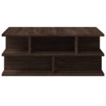 Table basse chêne marron 70x70x29 cm bois d'ingénierie – Image 4