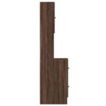 Armoire de cuisine chêne marron 35x50x180 cm bois d’ingénierie – Image 3