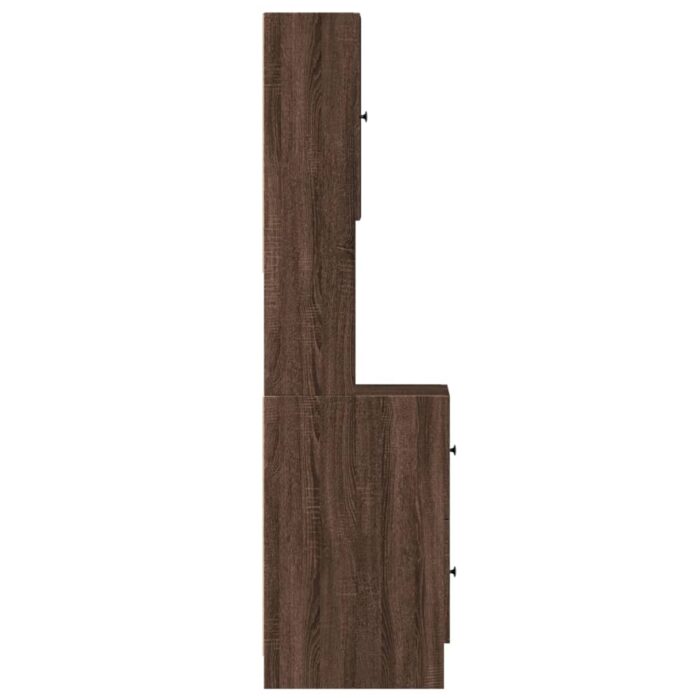 Armoire de cuisine chêne marron 35x50x180 cm bois d’ingénierie – Image 3