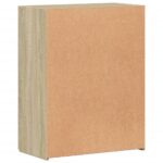 Armoire de classement chêne sonoma bois d'ingénierie – Image 4