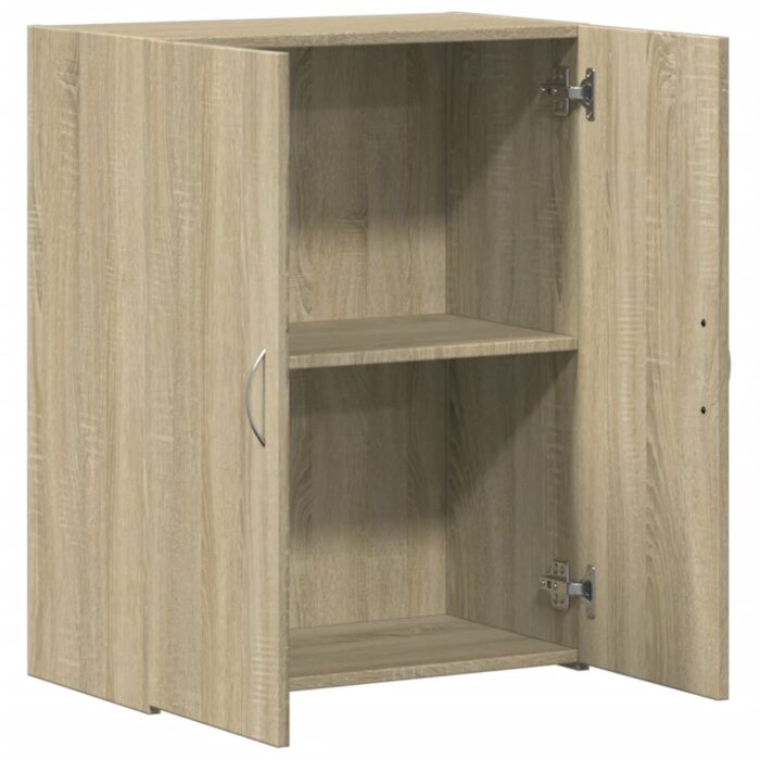 Armoire de classement chêne sonoma bois d'ingénierie – Image 5